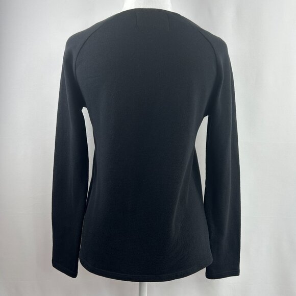 Zara Urban Chic Leopard Print Long Sleeve Mixed Fabric Top – Woman's medium - Picture 6 of 6